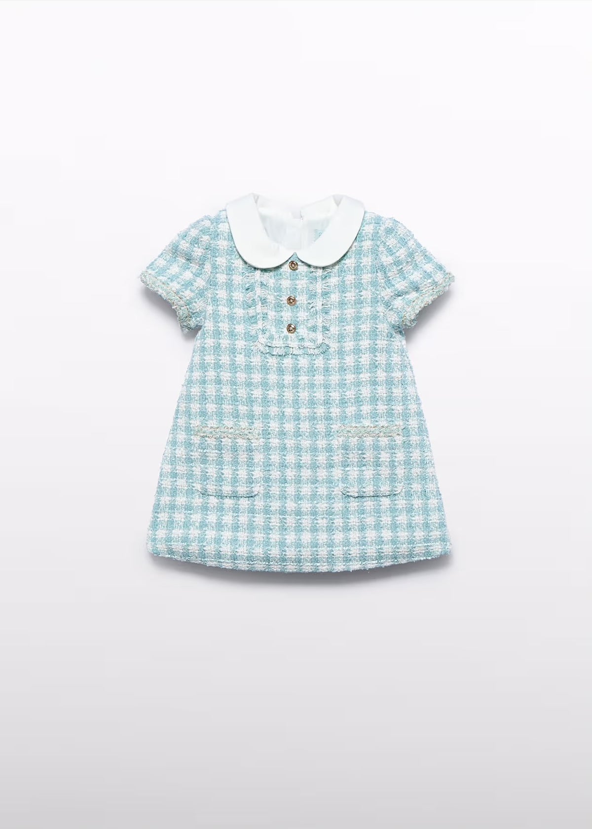 Kjole Checkered Aqua