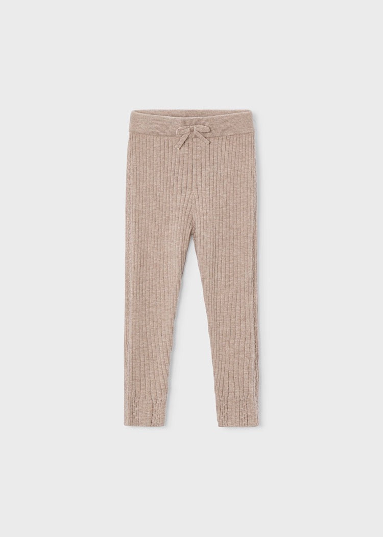 Leggings Knitted Bow Mole Melange