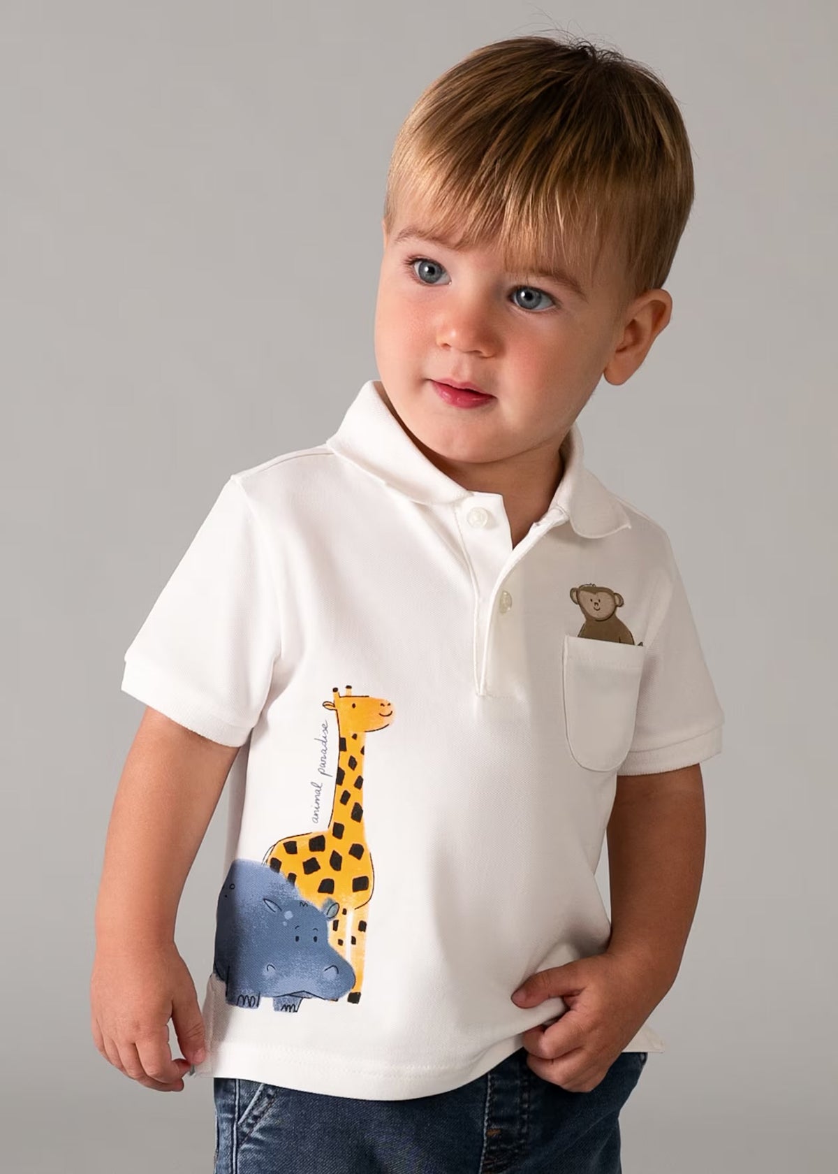 T-skjorte Polo Animal Cream