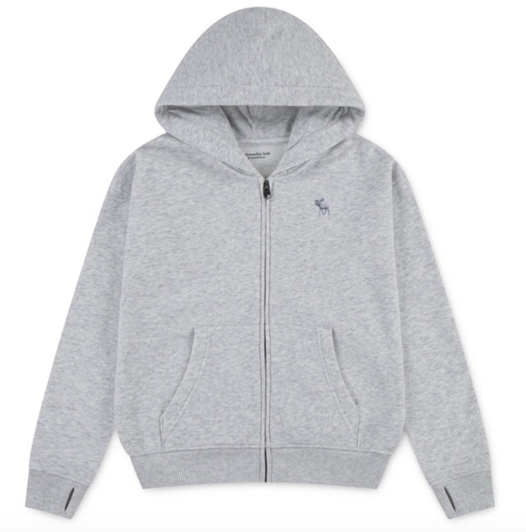 Hettejakke Full-zip Light Grey Heather