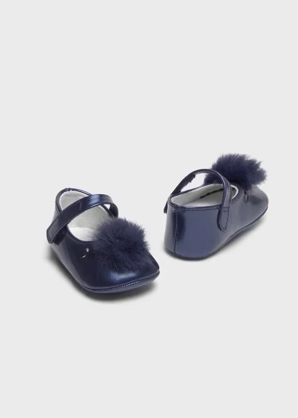 Sko Baby Mary-Jane Pompom Blueberry