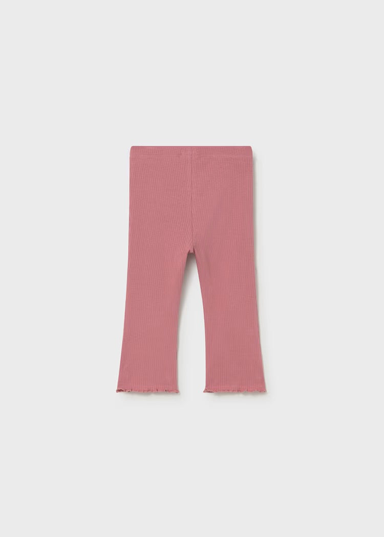 Bukse Rib Flare Blush