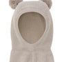 Balaclava Windstop Pompoms Camel Melange