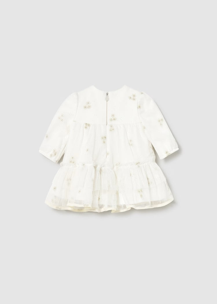 Kjole Tulle Ecru