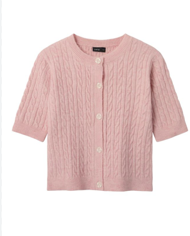 Topp Kave SS Short Knit Crystal Pink