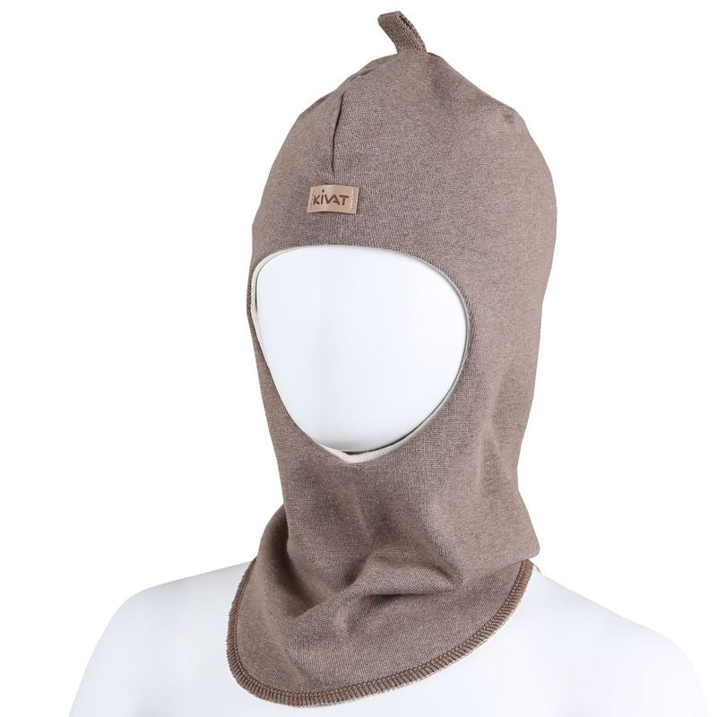 Balaclava Skinnlapp Brunmelert