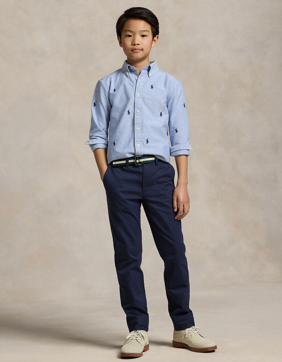 Bukse Slim Fit m/belte Newport Navy