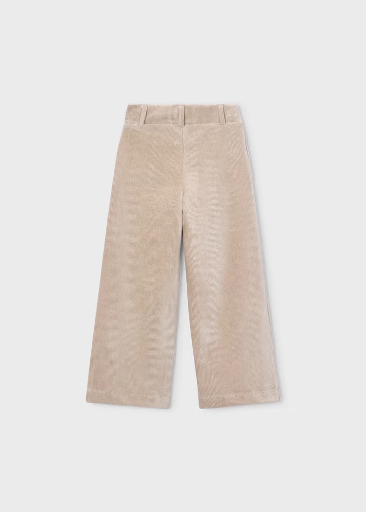 Bukse Corduroy Wide Beige