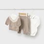 Sett 3-deler Knit Dune Heather