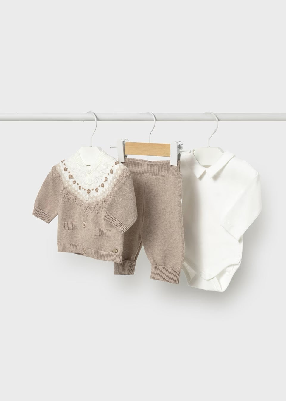 Sett 3-deler Knit Dune Heather