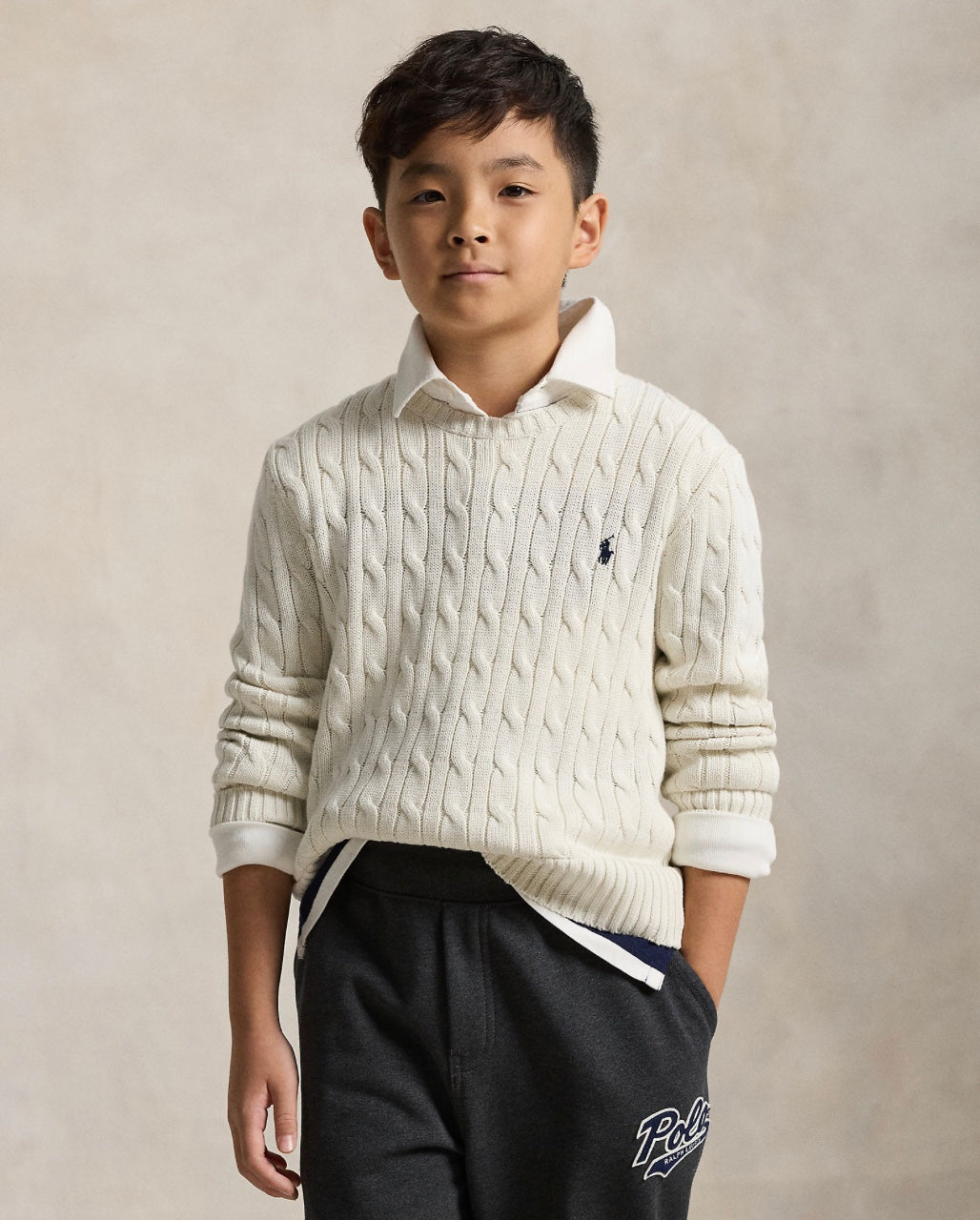 Genser Cable Knit Cotton Nevis