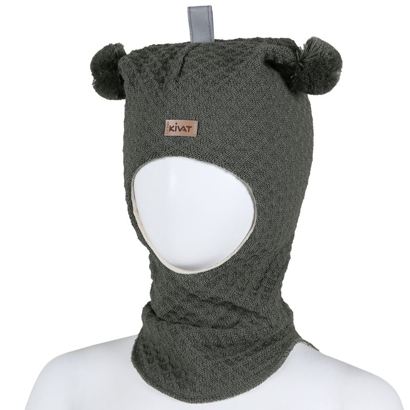 Balaclava Ull Skinnlapp Grønn