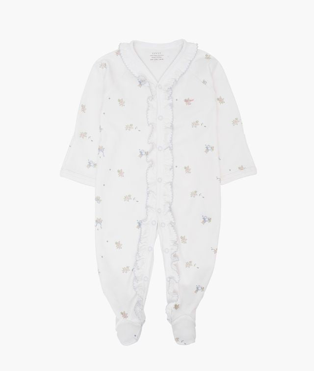 Sparkedress Roses And Ribbons Sara Footie White