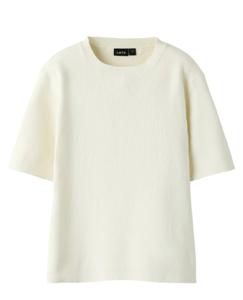 T-Skjorte Heave Short Knit White Alyssum