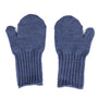 Votter Mittens Ull Blåmelert
