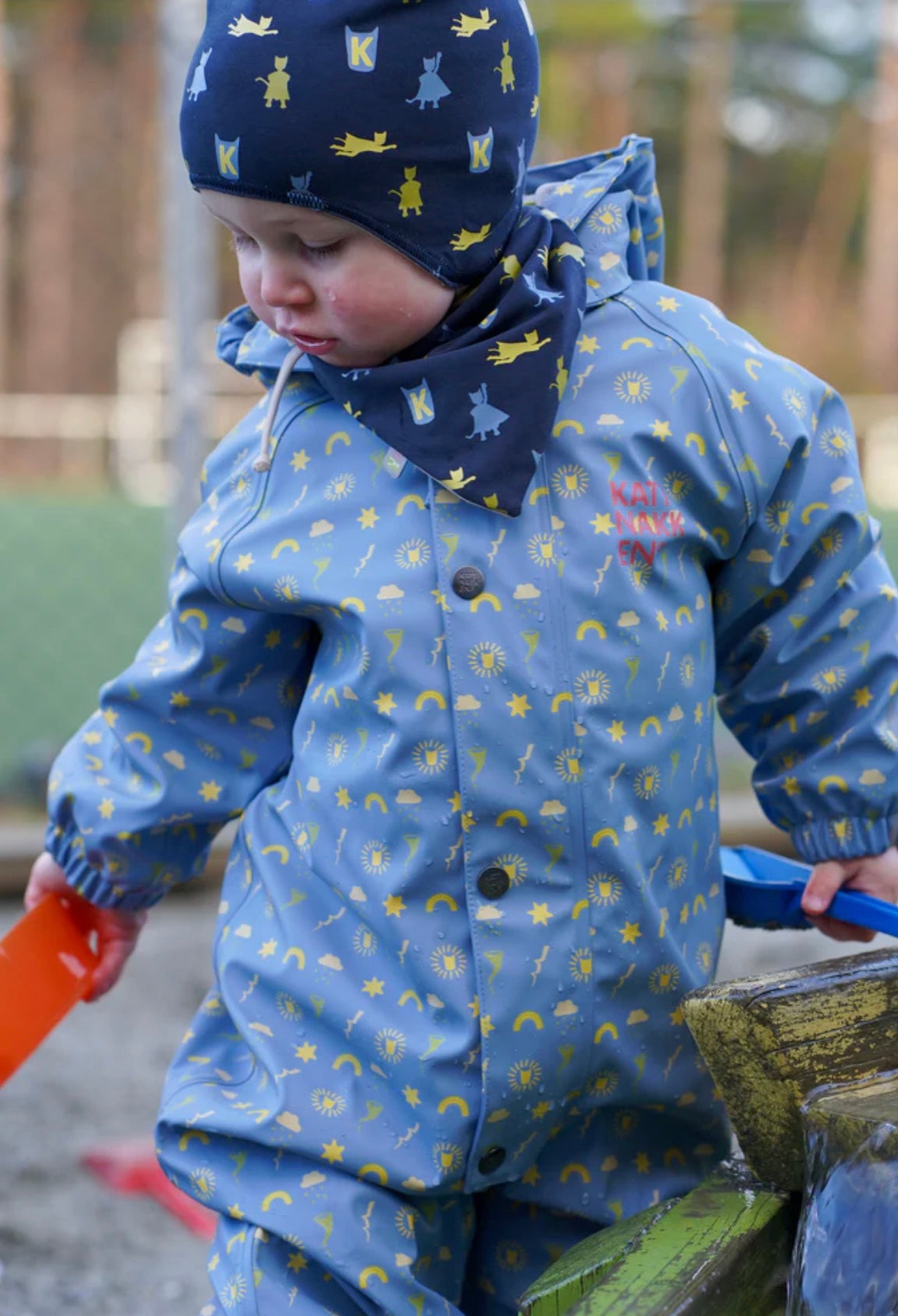 Babyregndress Dugg Mjuk Blå