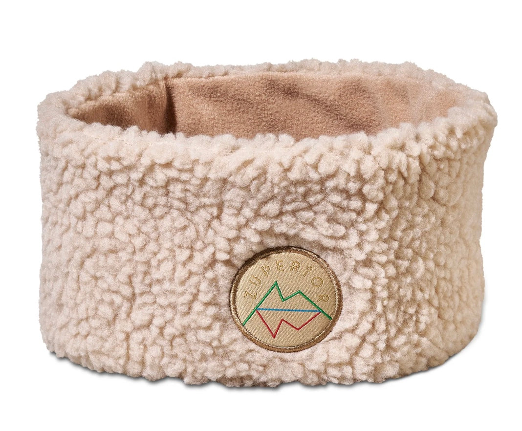 Pannebånd Teddyfleece Beige
