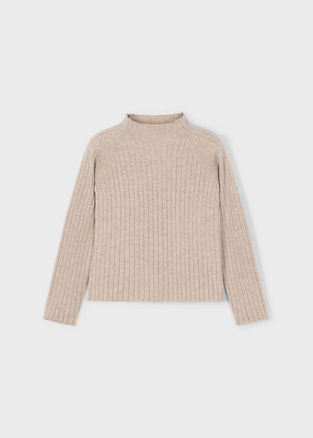 Genser Rib Turtleneck Toffee