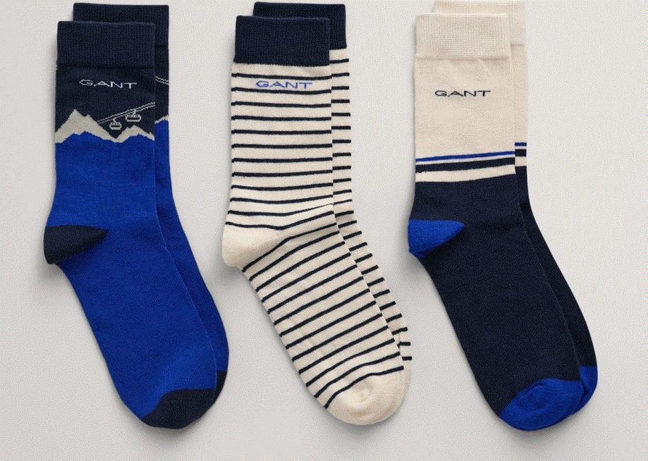 3-Pack Alpine Jacquard Bold Blue