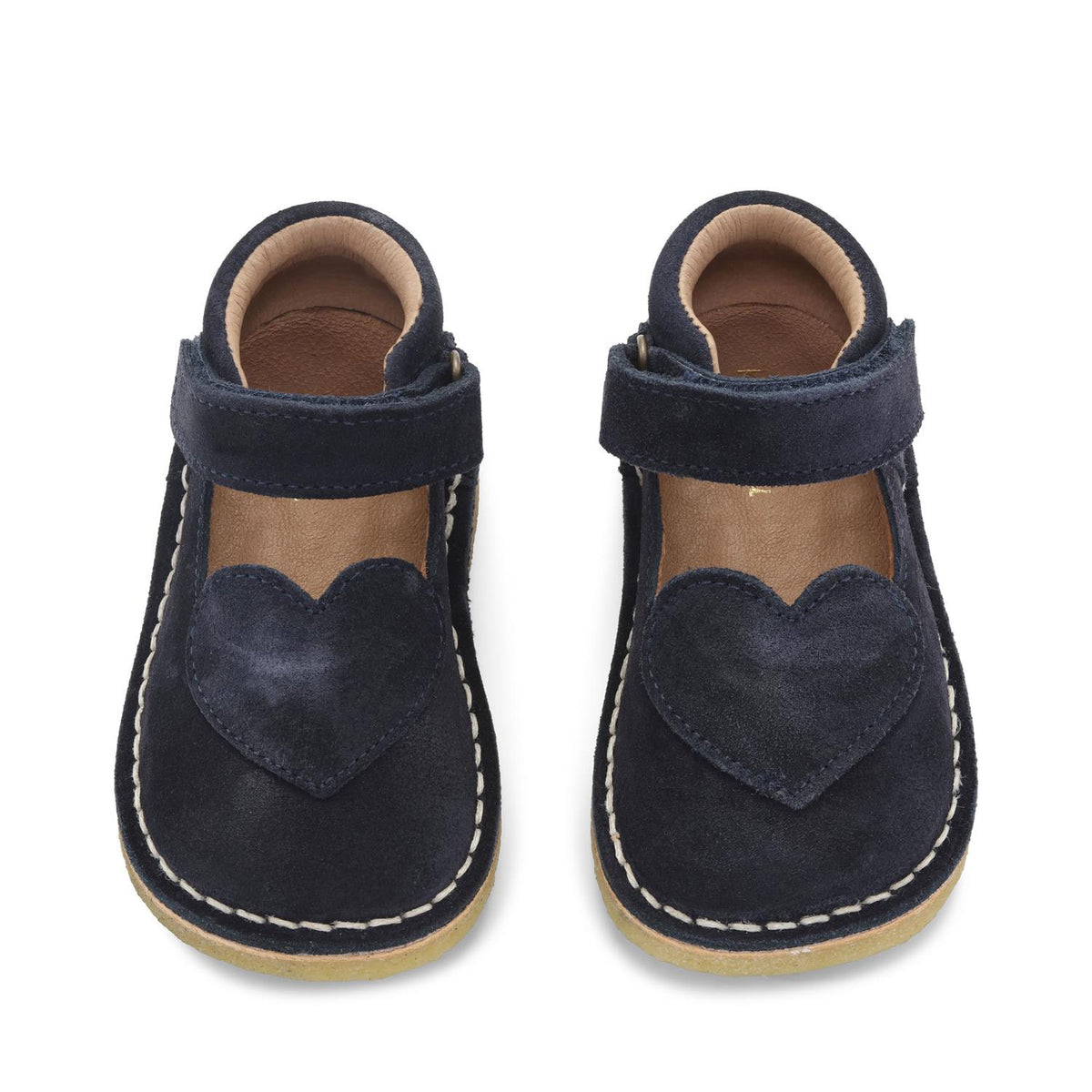 Ballerina Minnie Coeur Suede Navy