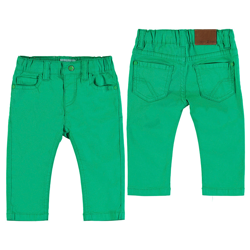 Basic slim fit serge pants