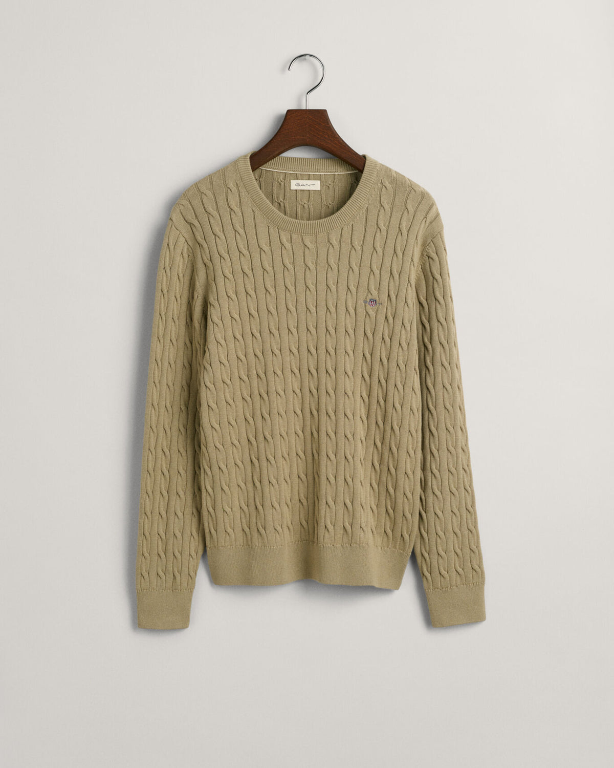 Genser Teens kabelstrikket Beige Green