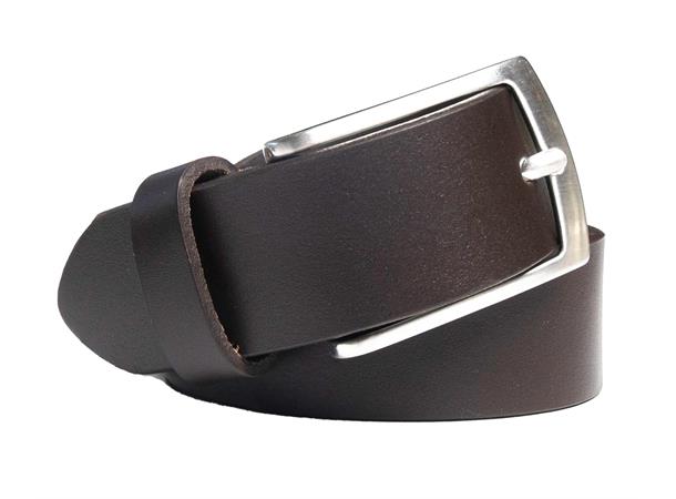 Belte konfirmant m/klassik spenne Mørk Brun