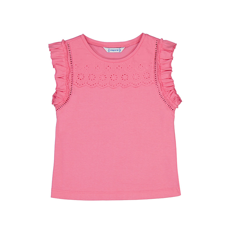 Topp Embossed Vest Camellia