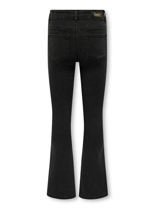 Bukse Mila Iris Flare Washed Black