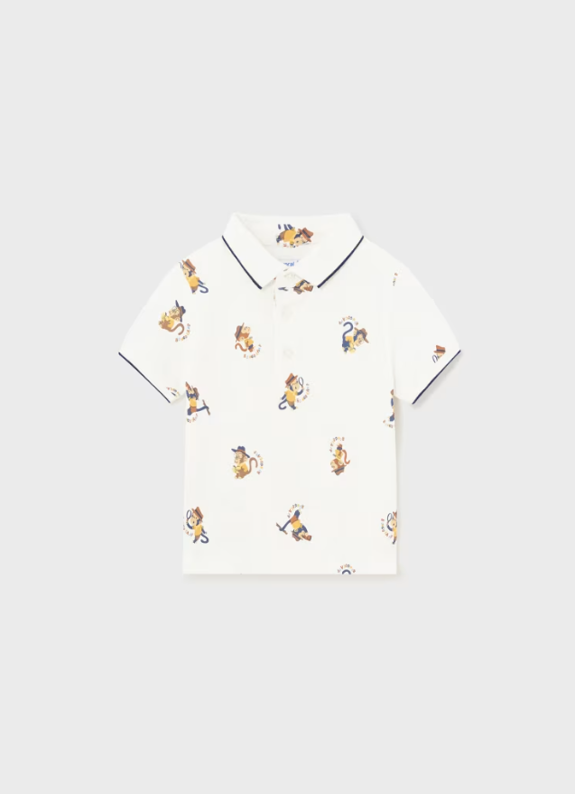 T-skjorte Polo Print Cream