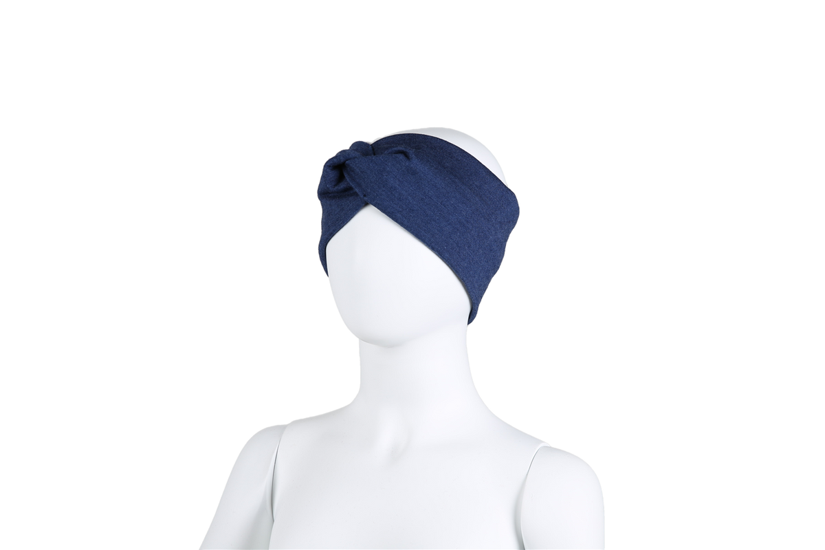 Pannebånd Twist Silkwool Blå