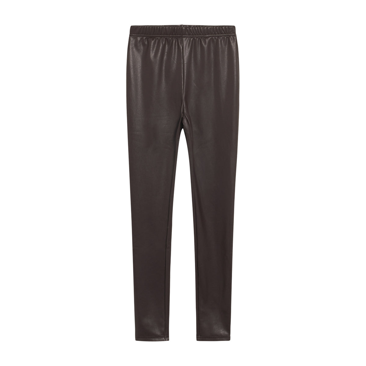 Bukse fake leather black