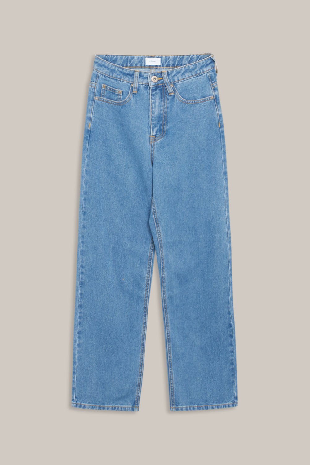 Bukse Wide Leg Denim Blå