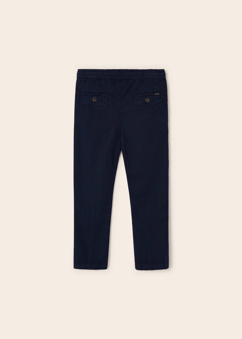 Bukse Chino Linen Navy