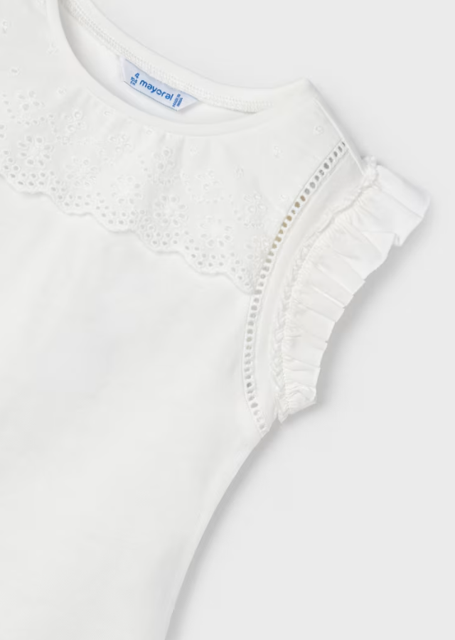 Topp Embossed Vest Natural