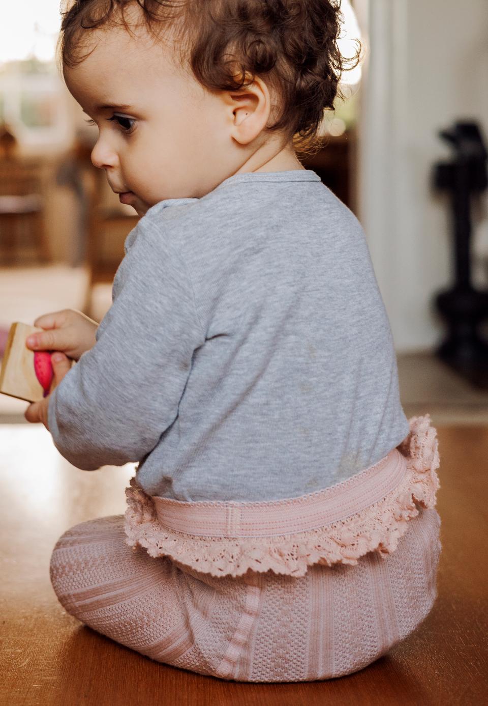 Strømpebukse Berta Lace Rose Dust