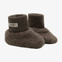 Tøfler Footies Wool Fleece Brown Melange