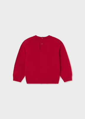 Genser Jacquard Dog Red