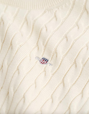 Genser Kabelstrikk Cream