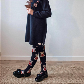 Ullstrømpebukse Jul Marine