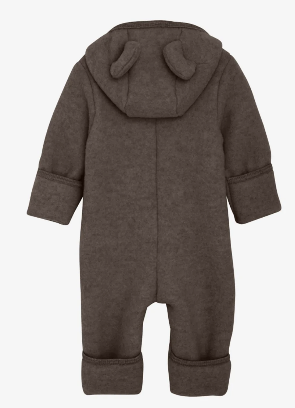 Fleecedress Pram Ears Wool Brown Melange