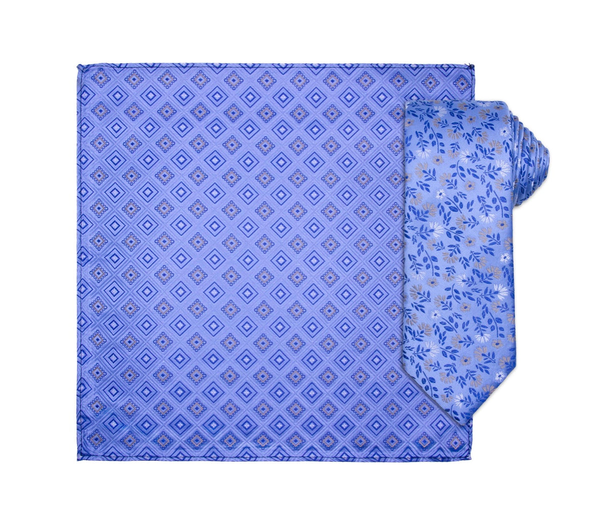 Sett Slips & Tørkle Blå