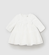 Kjole Newborn Tyll Off White