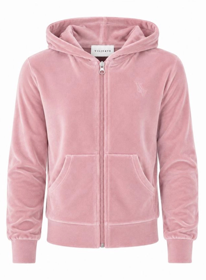 Jakke Hermine Velour Soft Pink
