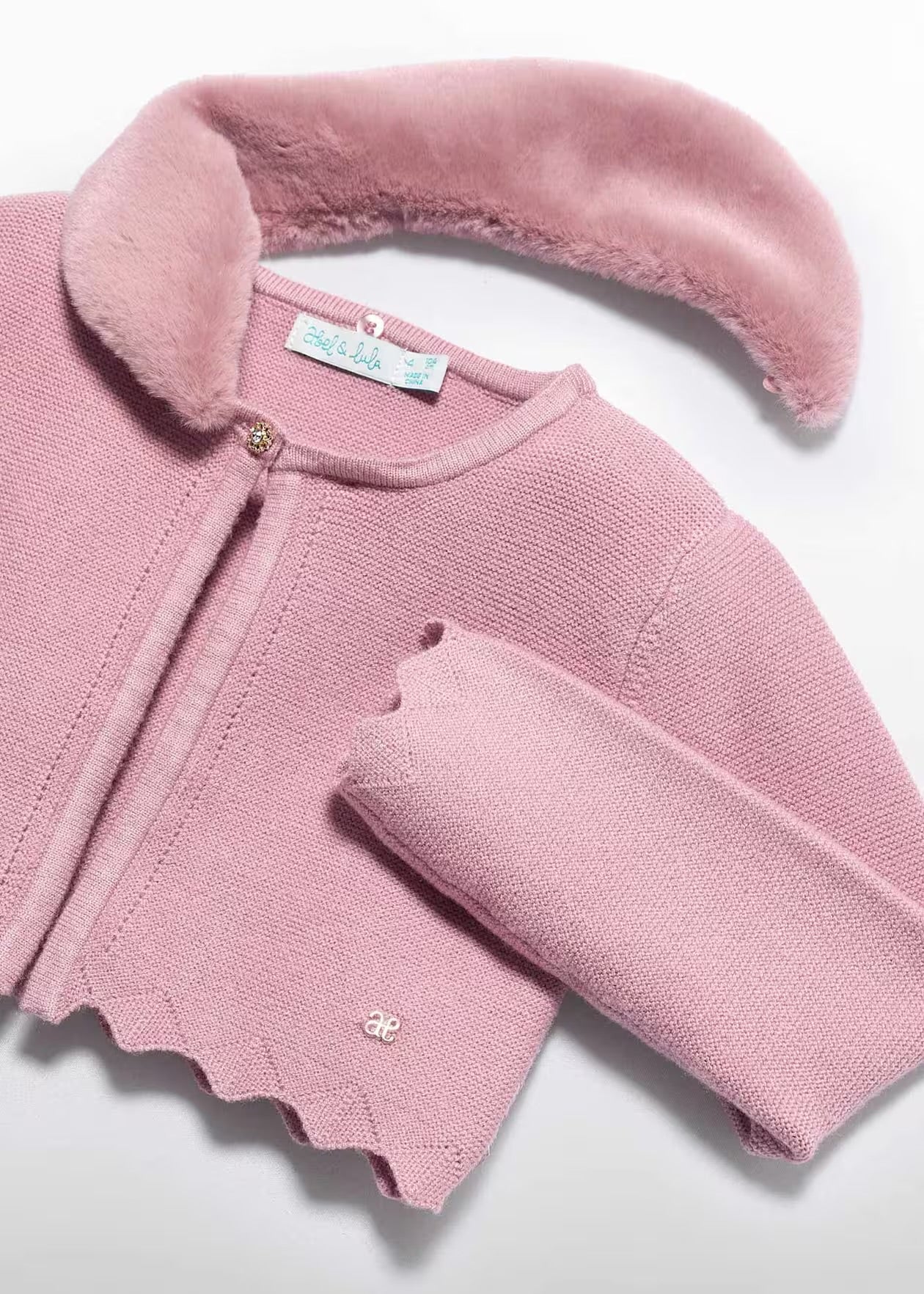 Cardigan Faux Fur Petal