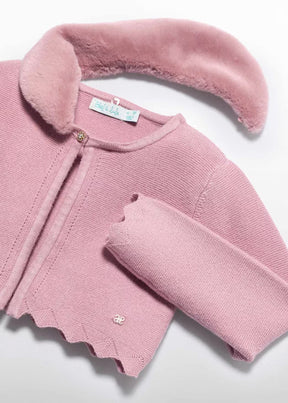 Cardigan Faux Fur Petal