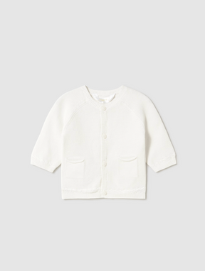 Cardigan Strikket White