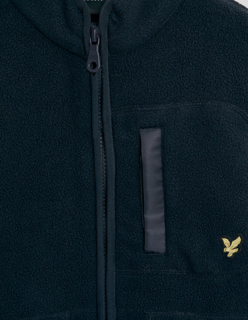 Fleece Zip Through Dark Navy