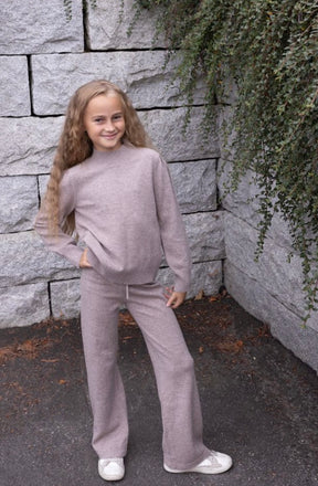 Genser Adelyn Strikket Ull Warm Taupe