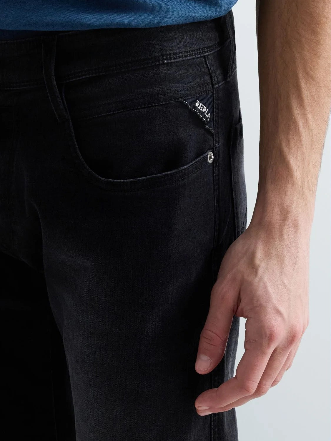Jeans Anbass Slim-Fit Power Stretch Dark Grey